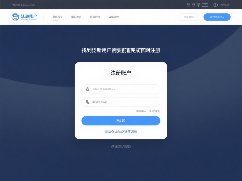 注册账户：如果你是新用户，需要提前完成官网注册。在